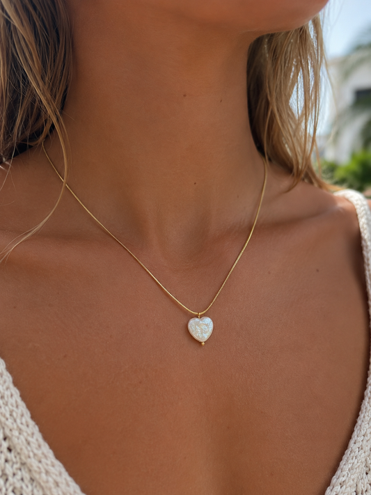 Heart Pearl Necklace